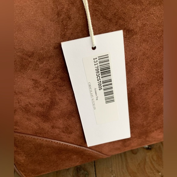 Reformation Arianna Bag brown chocolate suede NWT - Picture 10 of 11